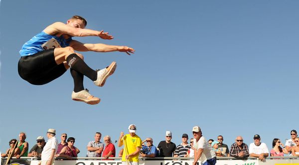 Mössingen Abendsportfest Weitsprung ist Hochsprung