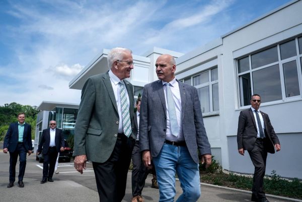 Siebfarbrik Winfried Kretschmann Besichtigung