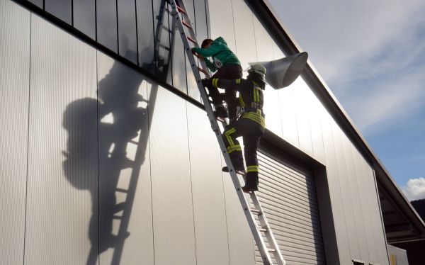 Feuerwehr Übung Leiter