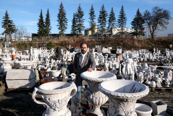 Terracotta Händler Skulpturen