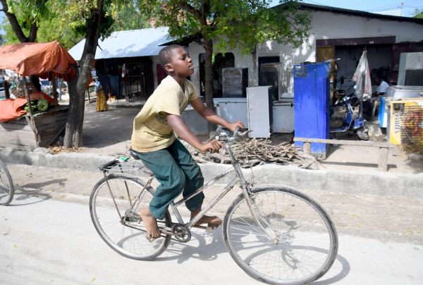 Tanzania Sansibar großes Fahrrad