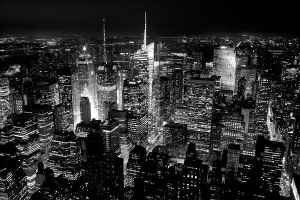 New York Strasse Street Skyline