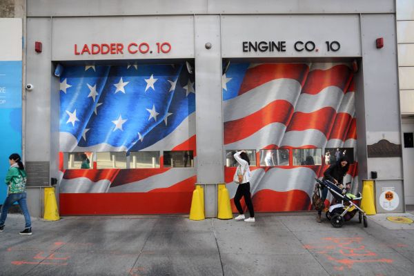 New York Strasse Street Feuer